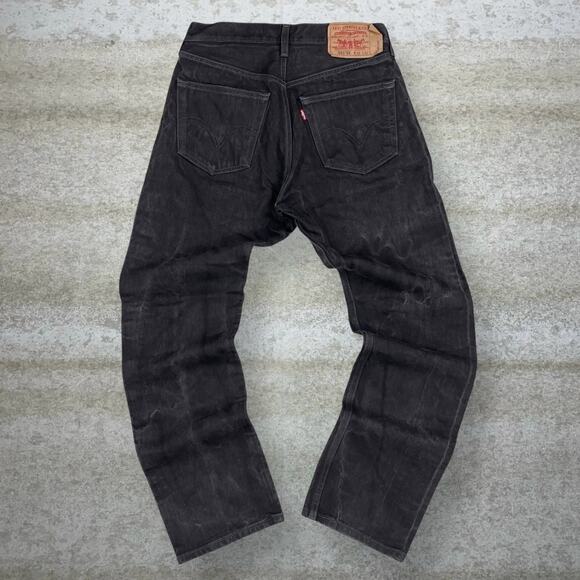 Levis Jeans 501XX Regular Straight Leg Mocha Brown Wash Denim Button Fly Red Tab